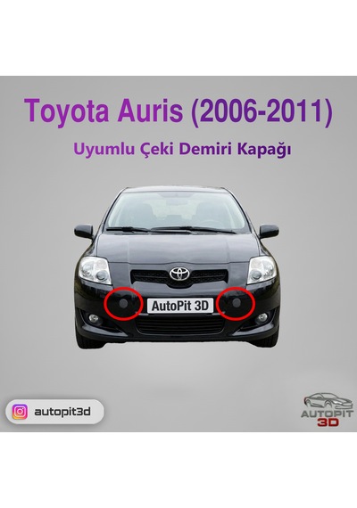 Toyota Auris 2006 2011 Uyumlu Ön Tampon Çeki Demiri Kapağı