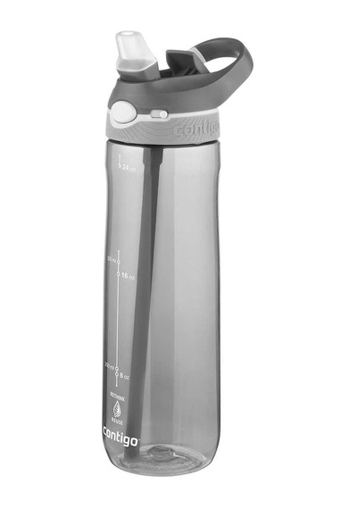 Contigo Ashland Tren Tek El Bas İç Kapaklı Su Matarası 720ml 2191378 - Füme