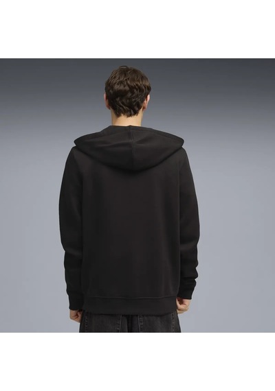 Puma Bmw Mms Ess Fleece Jacket Siyah Erkek Fermuarlı Kapüşonlu Sweatshirt