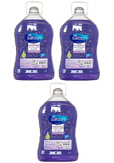 Saloon Lavanta Bahçesi Sıvı Sabun 3 x 3 L