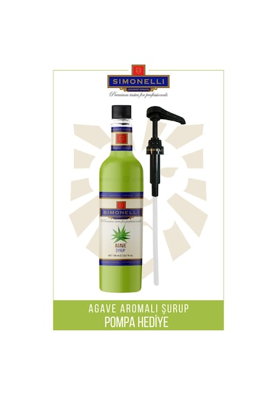 Simonelli Kahve Ve Kokteyl Şurubu Agave Aromalı 700 ML + Pompa
