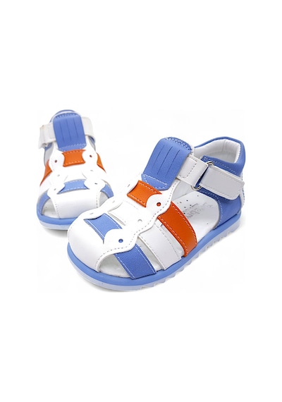 Beebron Ortopedik Erkek Bebek Ve Çocuk Sandaleti Ebgcm2406 Beyaz Mavi Turuncu Beebron Ortopedik Erkek Bebek Ve Çocuk Sandaleti Ebgcm2406 Beyaz Mavi Turuncu