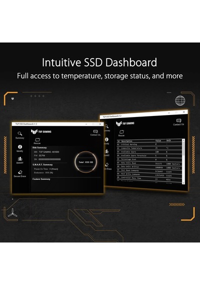 Tuf Gaming As1000 1tb Taşınabilir Ssd Sıvı Ve Toz Koruması Ip68, Mıl-std-810h, Ntı Backup Now Ez Software