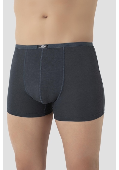 Arma Yıldız Erkek İnce Bel Lastikli Bambu Boxer Füme 5'li Paket Füme
