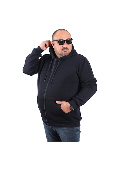 Moc Grande Mocgrande Büyük Beden Unisex Kapüşonlu 3Ip Sweat 11701 Koyu Laciv