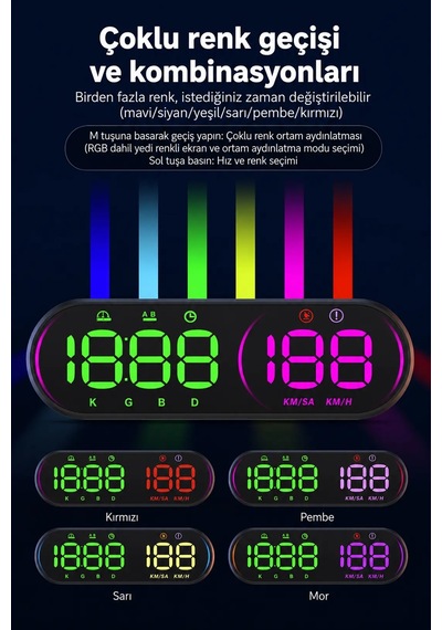 Ally Hud G26 Gps Head Up Display Hud Dijital Hız Göstergesi- 5775