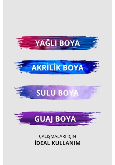 Üçgen Pres Kompozit Tuval 20 x 20 CM 6'lı Set