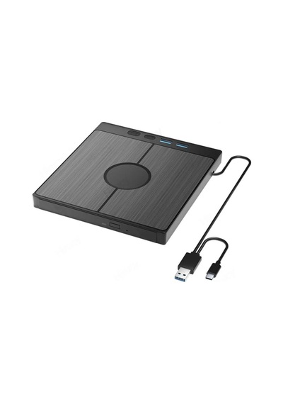 Dvd 3.0 Yazıcı 7 Girişli Usb Tip-c Harici Cd/dvd Sürücü Windows Mac Ve Laptop Fonksiyonlu Uyumlu