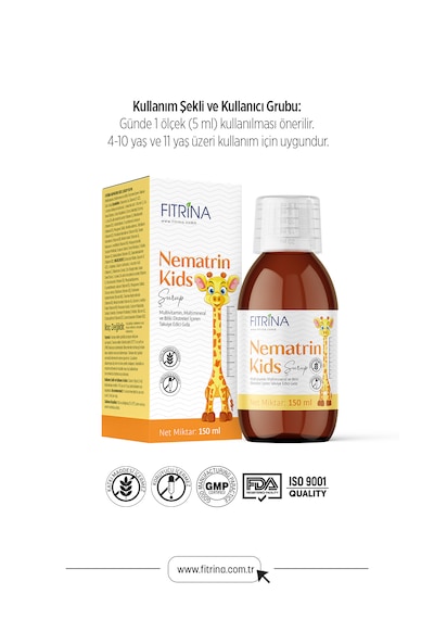 Fıtrina Nematrın Kids Şurup 150 Ml