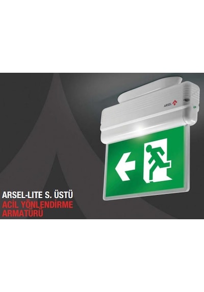 Arsel Arselite Ae-1223-L Sıva Üstü Ledli Acil Çıkış Yönlendirme A