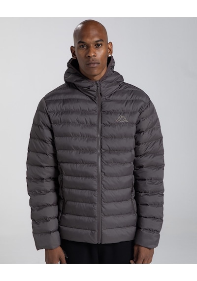 Kappa Logo Rina Puffer Erkek Kahverengi Regular Şişme Mont