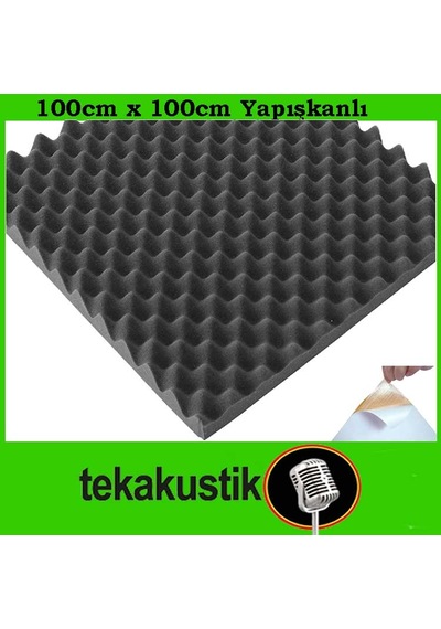 Akustik Yapışkanlı Yumurta Sünger 4 Cm 1Mtx1Mt