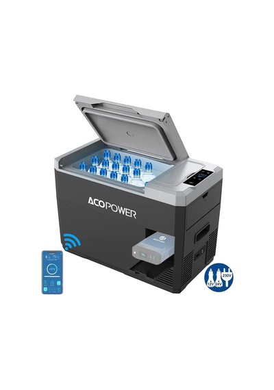 Acopower V28 12/24/220volt 28litre Kompresörlü Outdoor Oto Buzdolabı Akü Dahil Değildir Fr V28