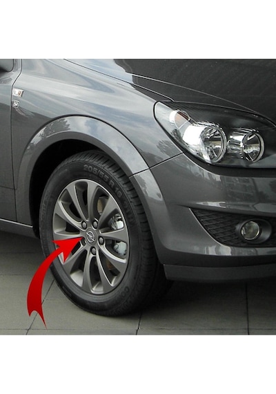 Opel Astra H Füme Jant Göbeği Titanyum İthal