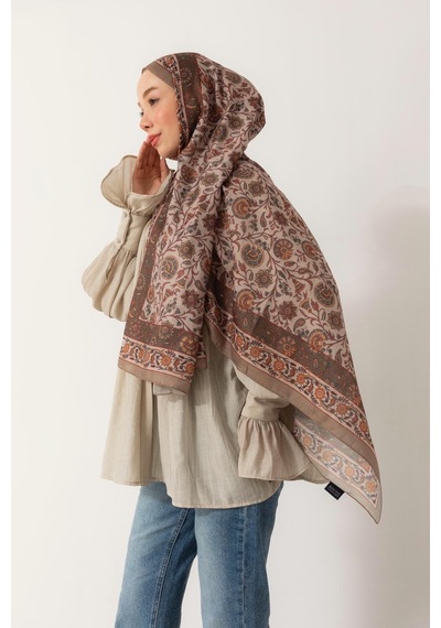 Mimiyum Soft Şal-çini Desenli - Model 3 Çok Renkli