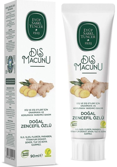 Eyüp Sabri Tuncer Doğal Diş Macunu 90 Gr Zencefil Özlü