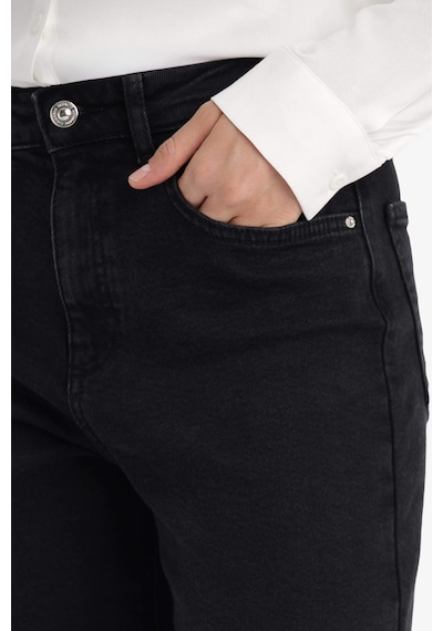 Defacto Comfort Mom Yüksek Bel Bilek Boy Jean Pantolon E9162ax25aunm40 Siyah