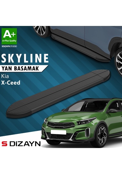 S-dizayn Kia Xceed Skyline Siyah Yan Basamak 183 Cm 2019 Üzeri A+ Kalite