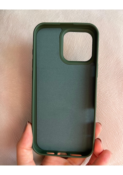 Apple Uyumlu iPhone 16 Pro Logolu İçi Kadife Silikon Lansman Kılıf