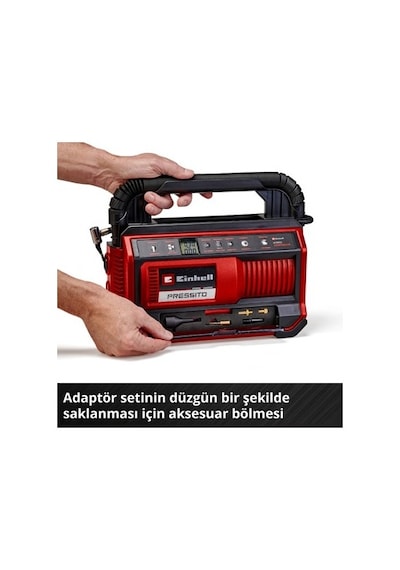 Hibrit Kompresör 18 V İle Güç Kablosu Veya Akü İle Çalışma