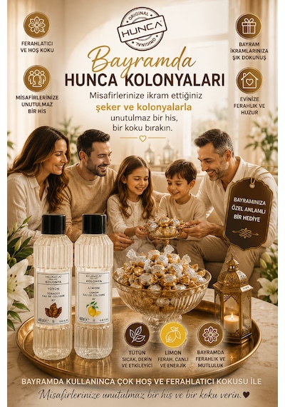 Bayrama Özel Ferahlatıcı Limon+tütün Kolonyası 400ml