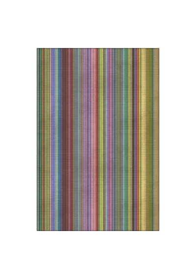 Pantone 60 Renkli Çizgili Tasarım Halı Modern Geometrik Oturma Odası İnce Yazlık Ev Oda Salon Halısı Renkli A