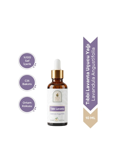 %100 Saf Lavanta Uçucu Yağı 10 Ml - Lavandula Angustifolia - Doğal Aromaterapi Ve Masaj Yağı 10 ML