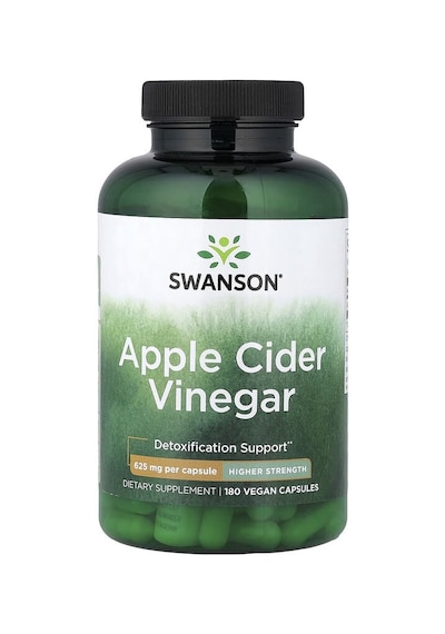 Swanson Vitamins, Apple Cider Vinegar, Higher Strength, 625 Mg, 180 Capsules