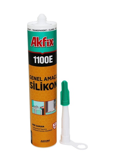 Akfix 1100e Şeffaf Genel Amaçlı Silikon 280g