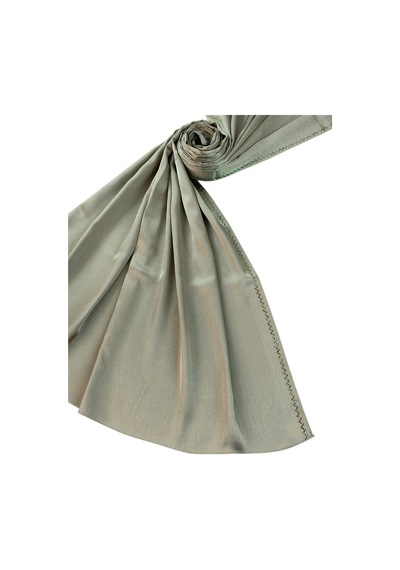 Mim Eşarp Mısırlı Eşarpları Taşlı Jan Jan Abiye Şal 75x190 Cm Vizon