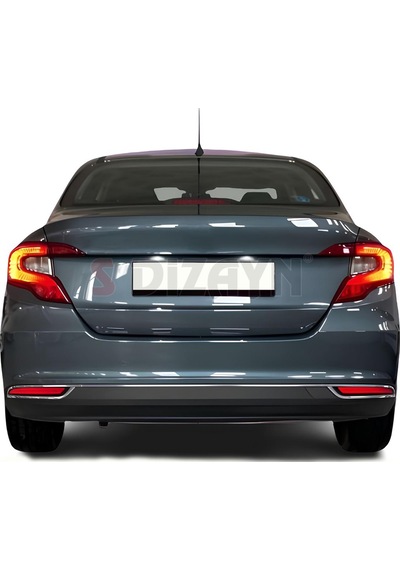 S-dizayn Fiat Egea Sd Krom Arka Tampon Difüzör Çıtası 3 Prç. 2015 Üzeri