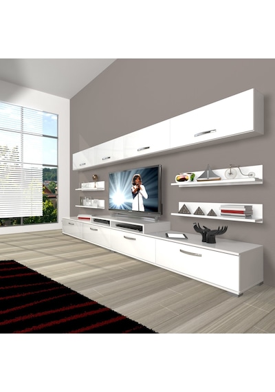 Decoraktiv Ekoflex 360y Slm Tv Ünitesi Tv Sehpası Beyaz