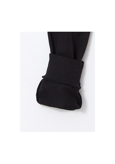 LC Waikiki Lcw Kids Siyah Bisiklet Yaka Erkek Çocuk Kalın Eşofman Takımı New Black