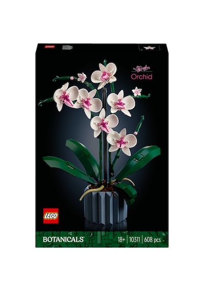 LEGO® Botanicals Orkide 10311 – Yetiskinler için 5 Yaprak ve 2 Kök Içeren Dekoratif Yapay Bitki Modeli Yapim Seti (608 Parça)