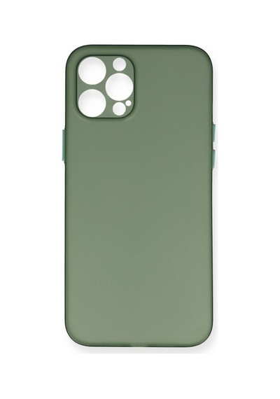 Newface - 967 - iPhone Uyumlu 12 Pro Max Kılıf Pp Ultra İnce Kapak - Csmo-tex - - Yeşil
