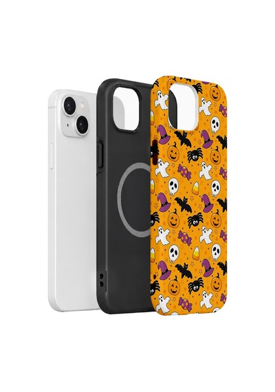 Velvoria Valestra Pumpkin Toss Apple iPhone Uyumlu 15 Magsafe Koruma Kılıfı Valestra Magline - Pumpkin Toss