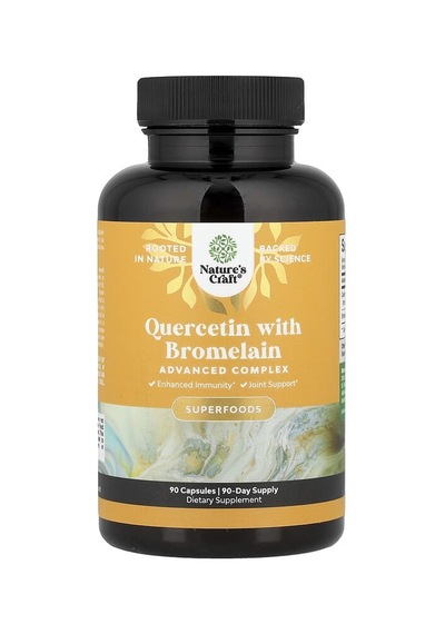 Nature's Craft, Quercetin With Bromelain, 90 Capsules