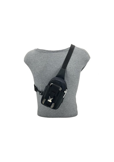 Taktikal 610d Cordura Göğüs Ve Sırt Çantası Siyah Çok Renkli