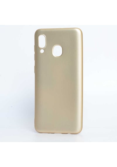 Samsung Uyumlu Galaxy A30 Kılıf Zore Premier Silikon Kapak Gold