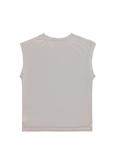 Civil Boys Reflektör Baskılı Kolsuz 6-9 Yaş Tişört - Koyu Taş Rengi 18B32438226S1