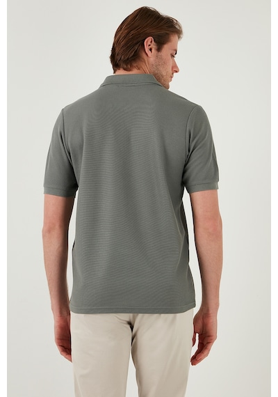 Buratti Pamuklu Regular Fit Fermuarlı Erkek Polo Yaka T Shirt 5902434 Açık Haki