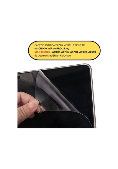 Mat Ekran Koruyucu Apple Uyumlu MacBook Air Pro 13 İnç Parlamaz A1708 A1706 A1989 A2159 A1932 İle