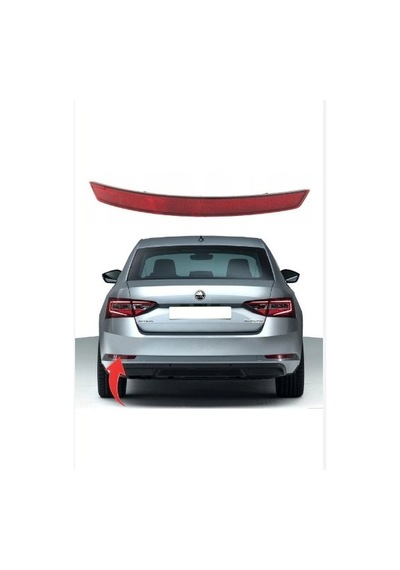 3v5945105 Skoda Superb 15 - Tampon Reflektoru Arka Sol İthal