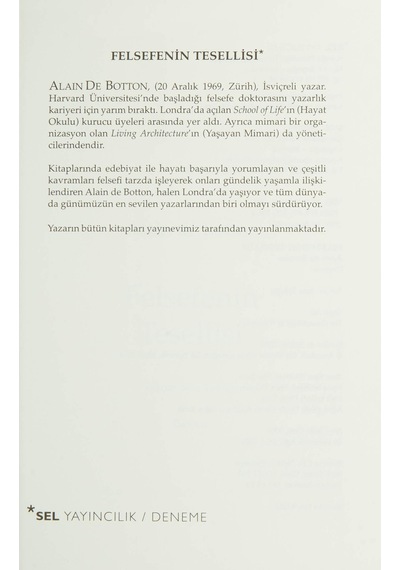 Felsefenin Tesellisi Sku: Smgstk3f8fbe23a2
