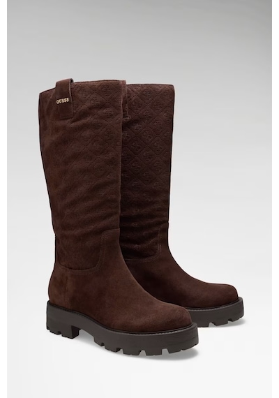 Guess Yailyn Deri Kadın Çizme Flfl2ysue11 Kahve