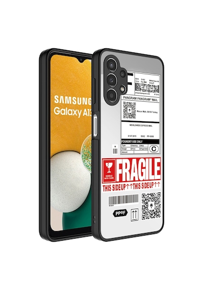 Samsung Uyumlu Galaxy A13 4g Kılıf Aynalı Desenli Kamera Korumalı Parlak Zore Mirror Kapak Fragile