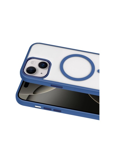 Joko - 83 - Apple Apple iPhone Uyumlu 15 Terea Magsafe Kapak - Csmo-tex - - Lacivert