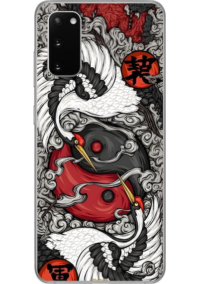 Samsung Galaxy S20 Uyumlu Şeffaf Kılıf Aesthetic 4 Tasarımlı