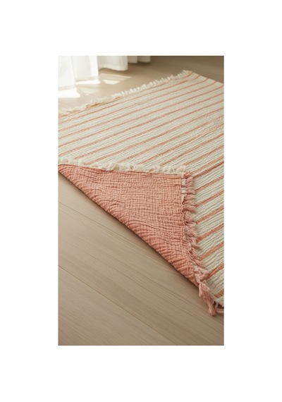 %100 Pamuklu 8 Katlı Multi Müslin Örtü Bebek Çocuk Battaniyesi Xl 120x100 Cm Somon - 858310977 Somon