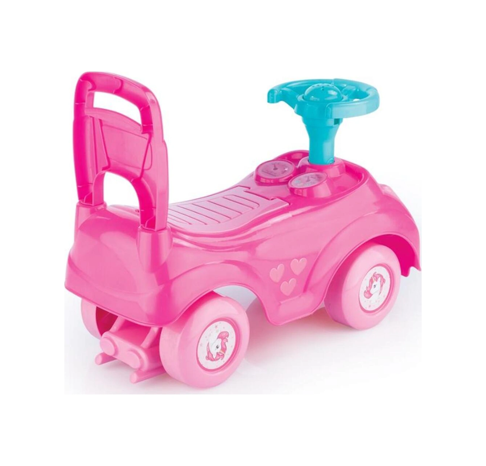2522 Unicorn Bingit Pedalsız Araba Kız Çocuk Ilk Arabam Pembe Pembe